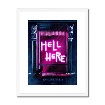 Hell Here Alternate Movie Poster Art Framed & Mounted Print