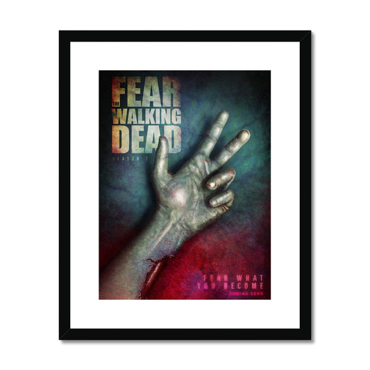 Fear the Walking Dead S3 Alternate Movie Poster Art Framed & Mounted Print