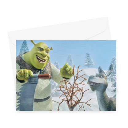 Miniverse - Ogre's New Christmas Tree - Greetings Card