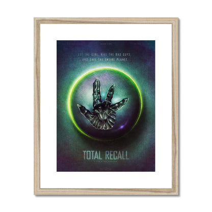Total Recall Alternate Movie Poster Art Framed & Mounted Print