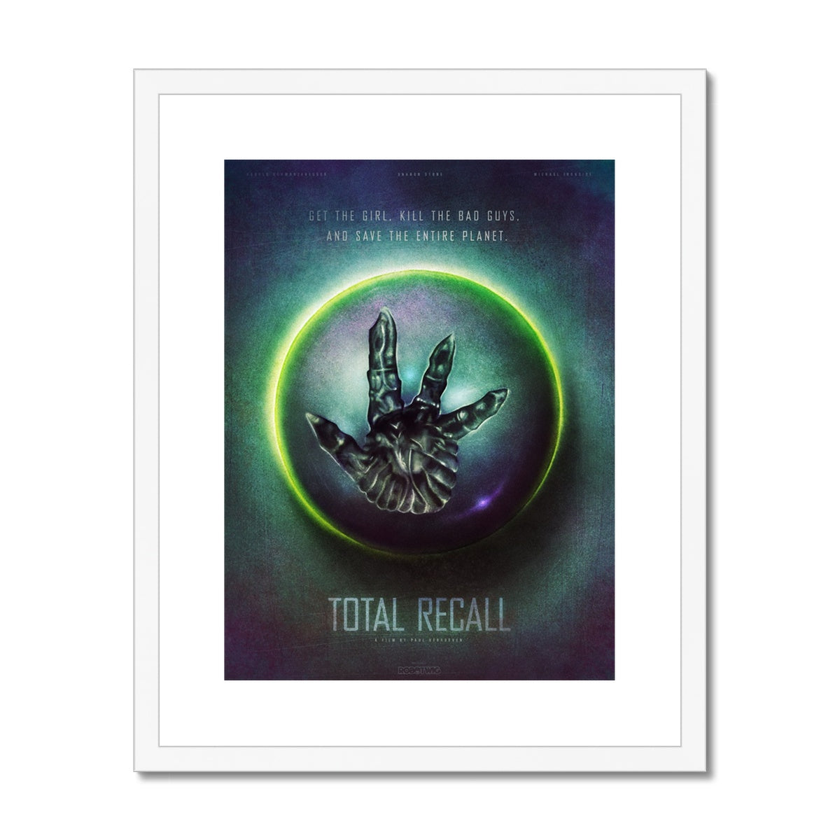 Total Recall Alternate Movie Poster Art Framed & Mounted Print