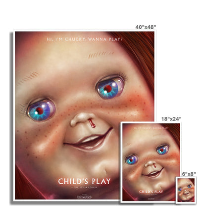 Chucky Alternate Movie Poster Art Fine Art Print