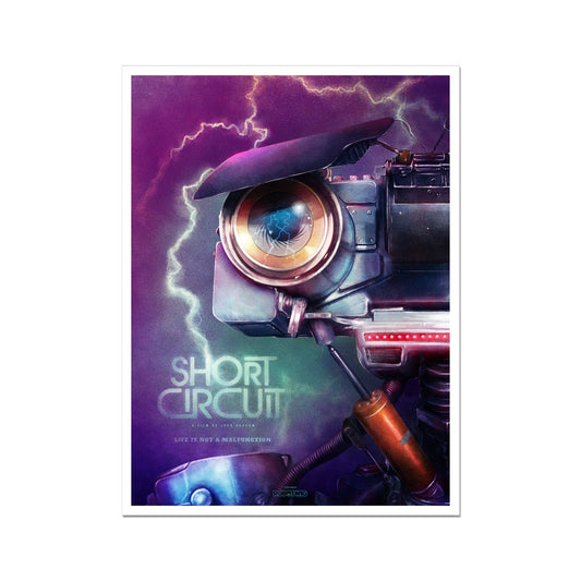 Short Circuit Alternate Movie Poster Art Fine Art Print