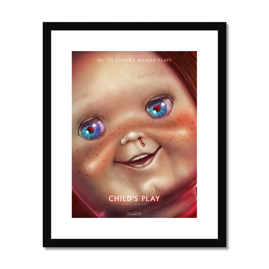 Chucky Alternate Movie Poster Art Framed & Mounted Print