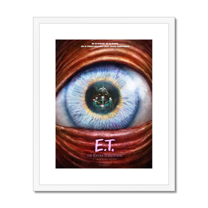ET  Alternate Movie Poster Art Framed & Mounted Print