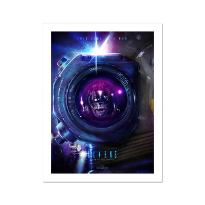 Aliens Alternate Movie Poster Art Fine Art Print