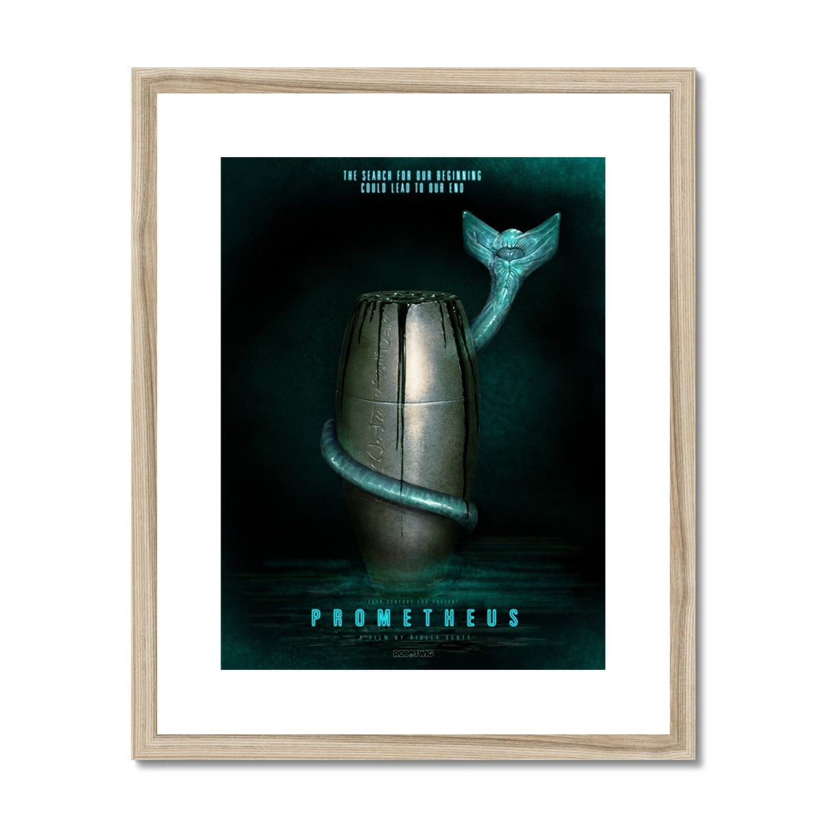 Prometheus Alternate Movie Poster Art Framed & Mounted Print