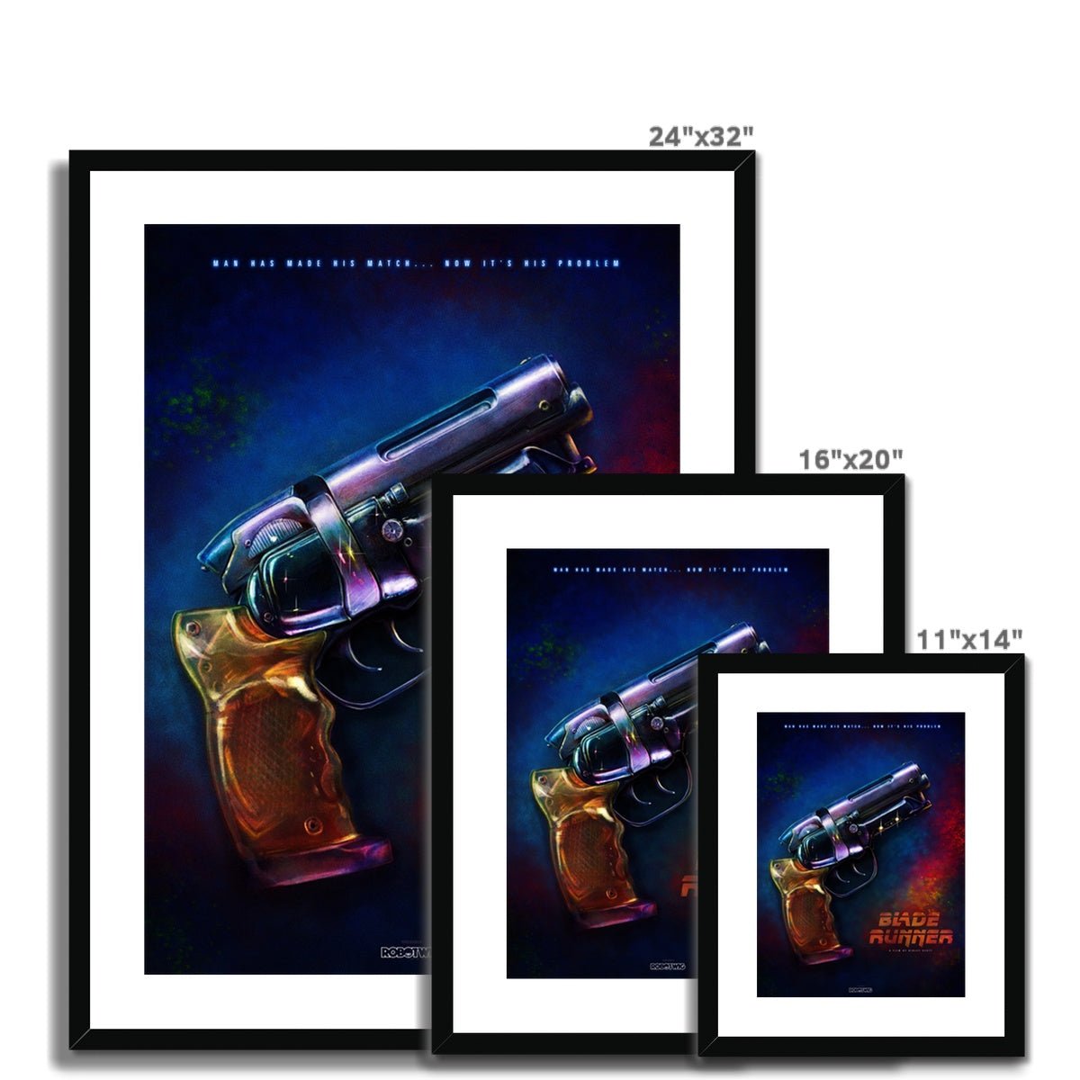 Bladerunner Alternate Movie Poster Art Framed & Mounted Print