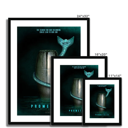 Prometheus Alternate Movie Poster Art Framed & Mounted Print