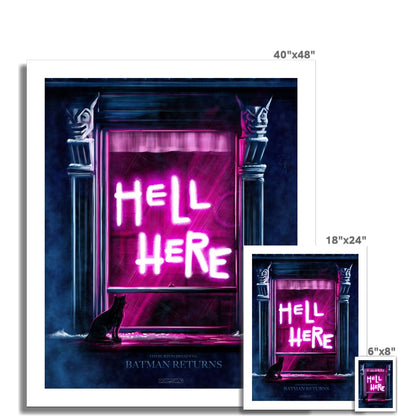 Hell Here Alternate Movie Poster Art Fine Art Print