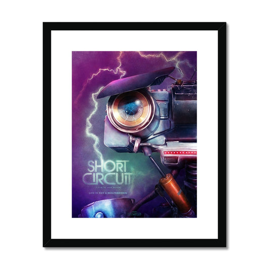 Short Circuit Alternate Movie Poster Art Framed & Mounted Print