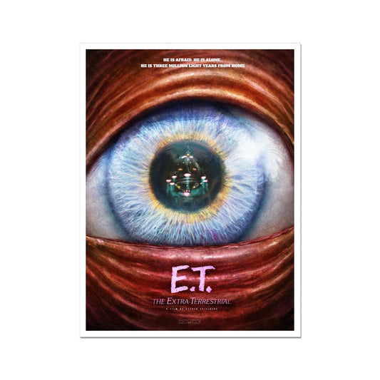 ET  Alternate Movie Poster Art Fine Art Print