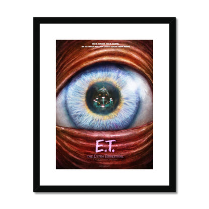 ET  Alternate Movie Poster Art Framed & Mounted Print
