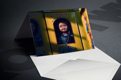 Miniverse - Chuck in a box - Greetings Card